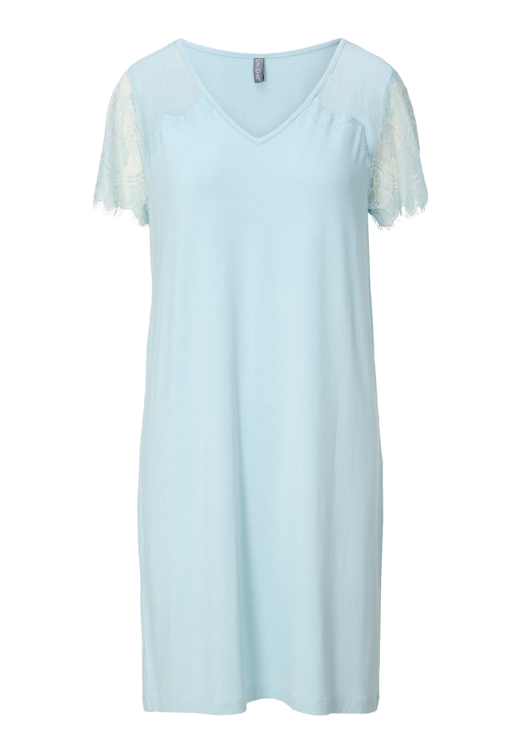 Camicia da notte di LingaDore in blu: frontale