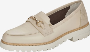 Chaussure basse Rieker en beige : devant