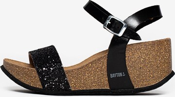 Bayton Sandal 'Hyas' i svart: framsida