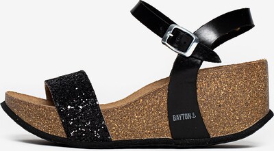 Sandale 'Hyas' Bayton pe negru, Vizualizare produs