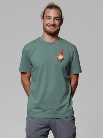 Maglietta ' Gartenzwerg ' di Watapparel in verde: frontale