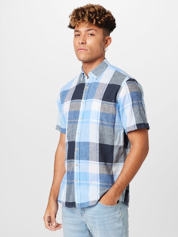 Jack's Regular fit Button Up Shirt in Blue: front