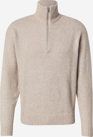 smėlio JACK & JONES Megztinis 'JJESoho Ollie': priekis