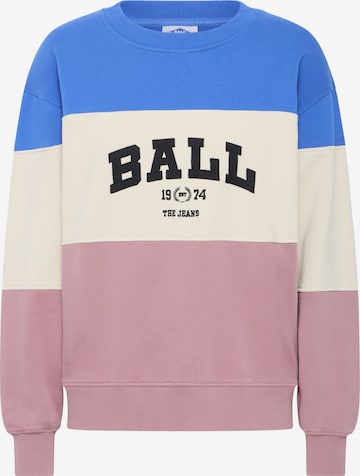Sweat-shirt 'Montana' Ball en rose : devant