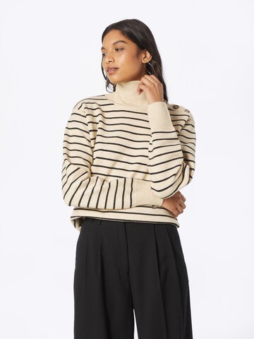 SOAKED IN LUXURY Sweater 'Lyrica' in Beige: front