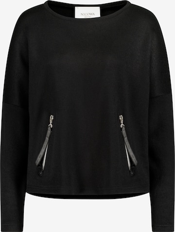 Nicowa Sweater 'LOGIWA' in Black: front