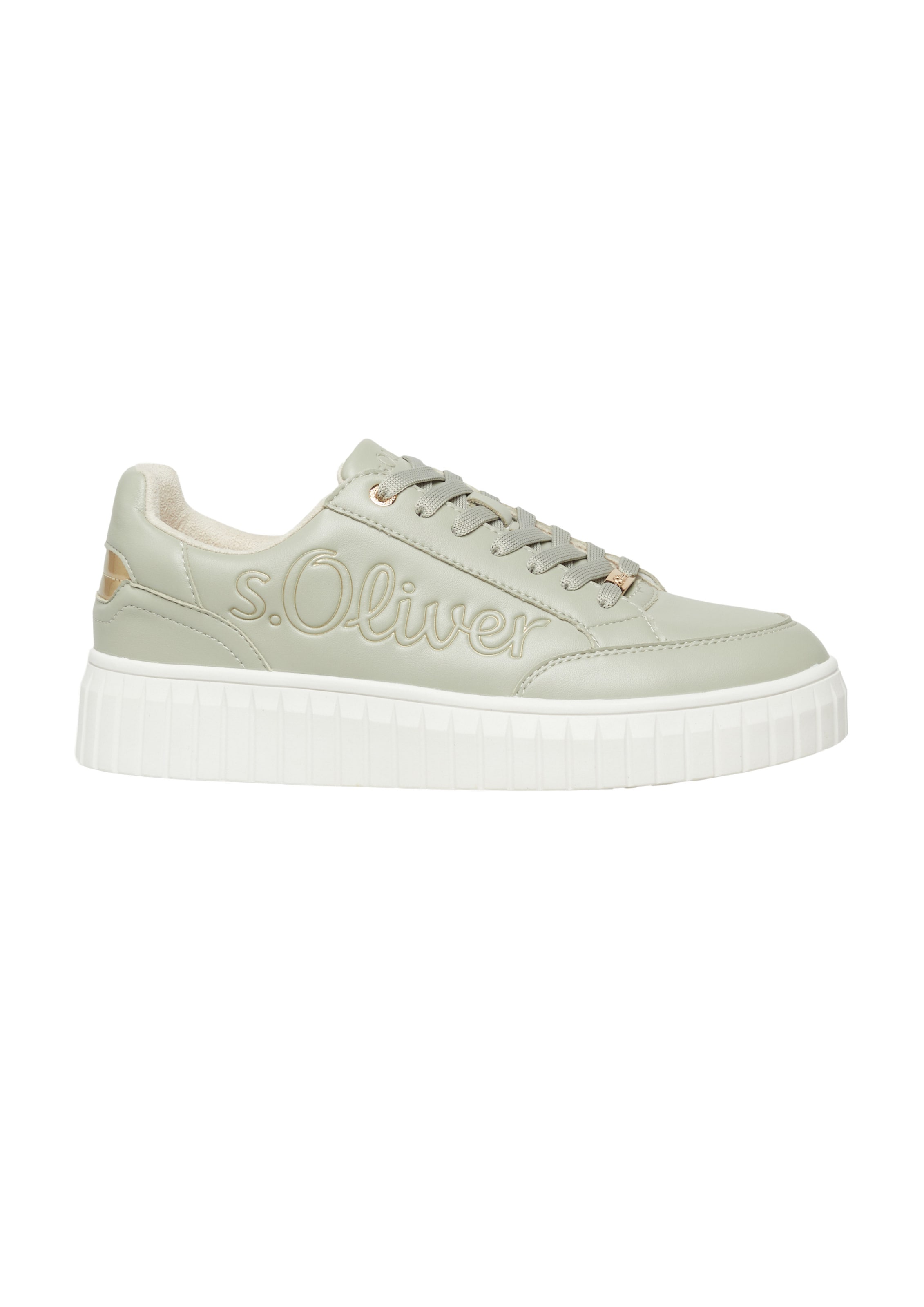 s.Oliver Sneaker in Grün: Vorderseite