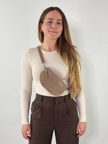 lePelou Fanny Pack 'VALENTINA small' in Grey