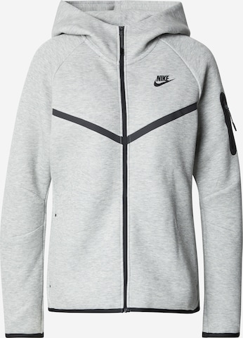 Nike Sportswear Кофта на молнии 'Tech Fleece 2' в Серый: спереди
