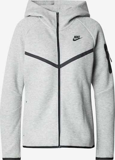 Nike Sportswear Jacke 'Tech Fleece 2' in hellgrau / schwarz, Produktansicht