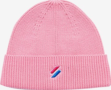Superdry Beanie 'Code' in Pink: front