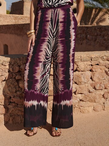love & roses - Pierna ancha Pantalón en Mezcla de colores