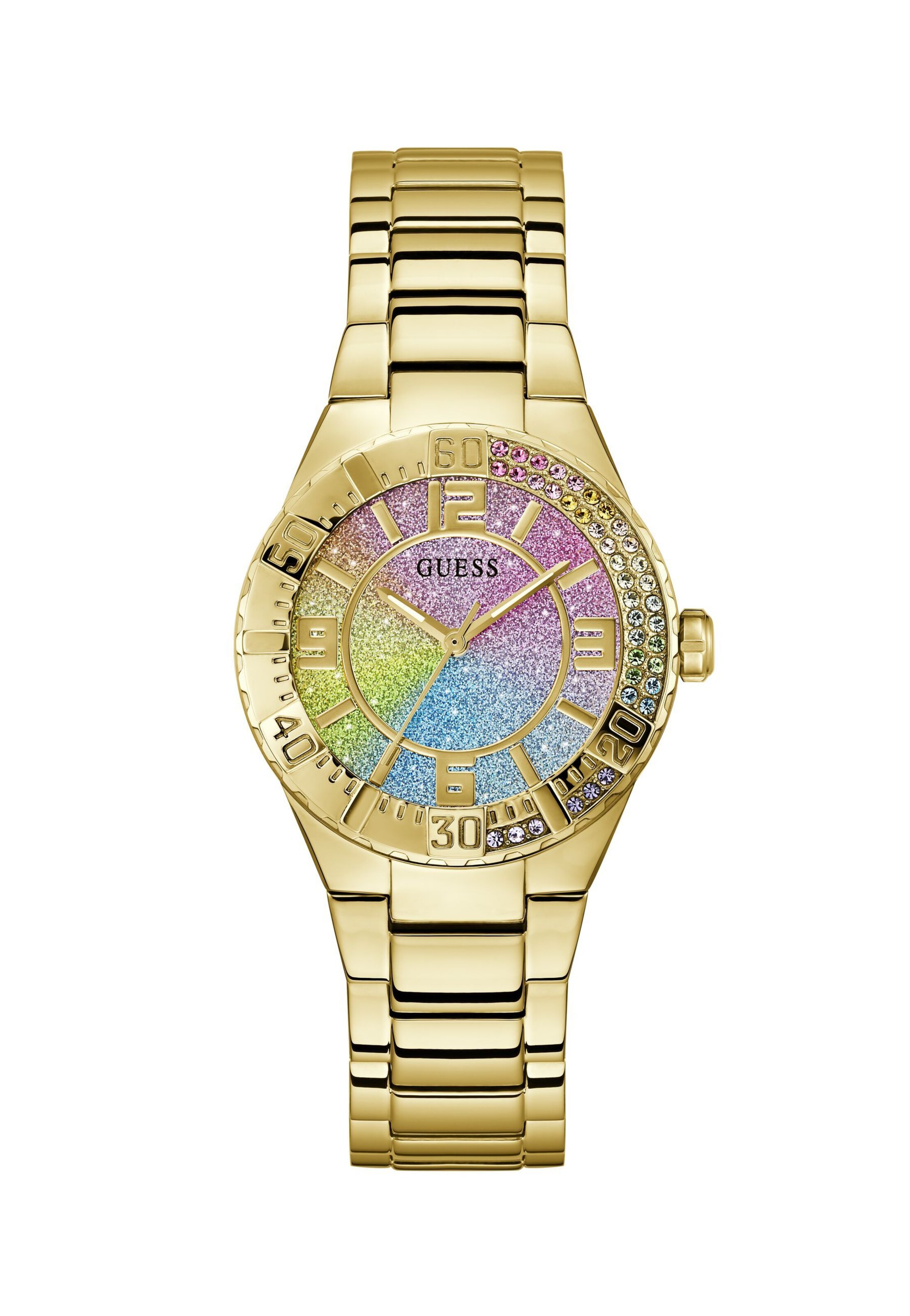 GUESS Analog Watch 'SANGRIA' in Gold