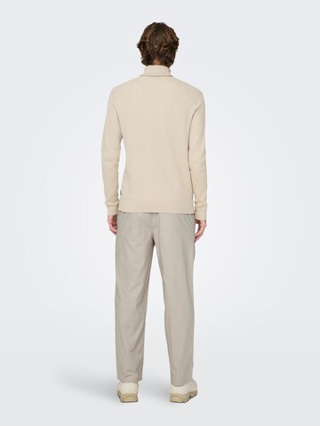 Only & Sons Loose fit Pants 'Sinus' in Grey