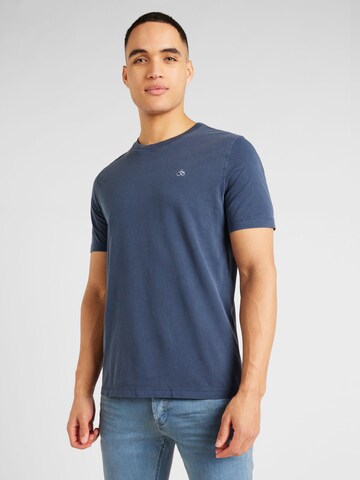 SCOTCH & SODA T-shirt 'Garment Dye' i blå: framsida