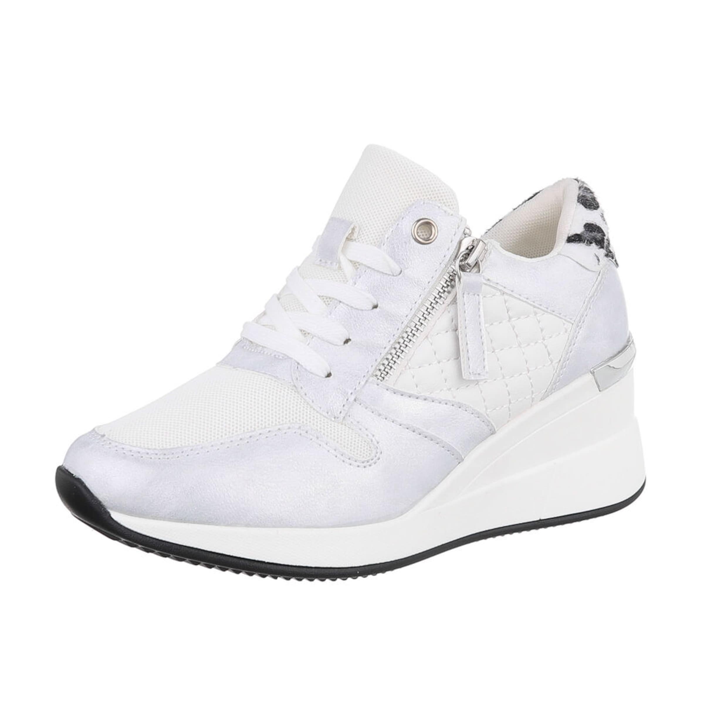 Ital-Design Sneaker in Silber: Vorderseite