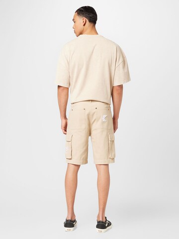 Regular Pantalon cargo Karl Kani en beige