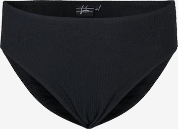 Swim by Zizzi Bikini Bottoms 'SDREAM' in Black: front