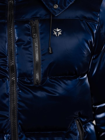 YVZ Denim Winter jacket 'Nebula' in Blue