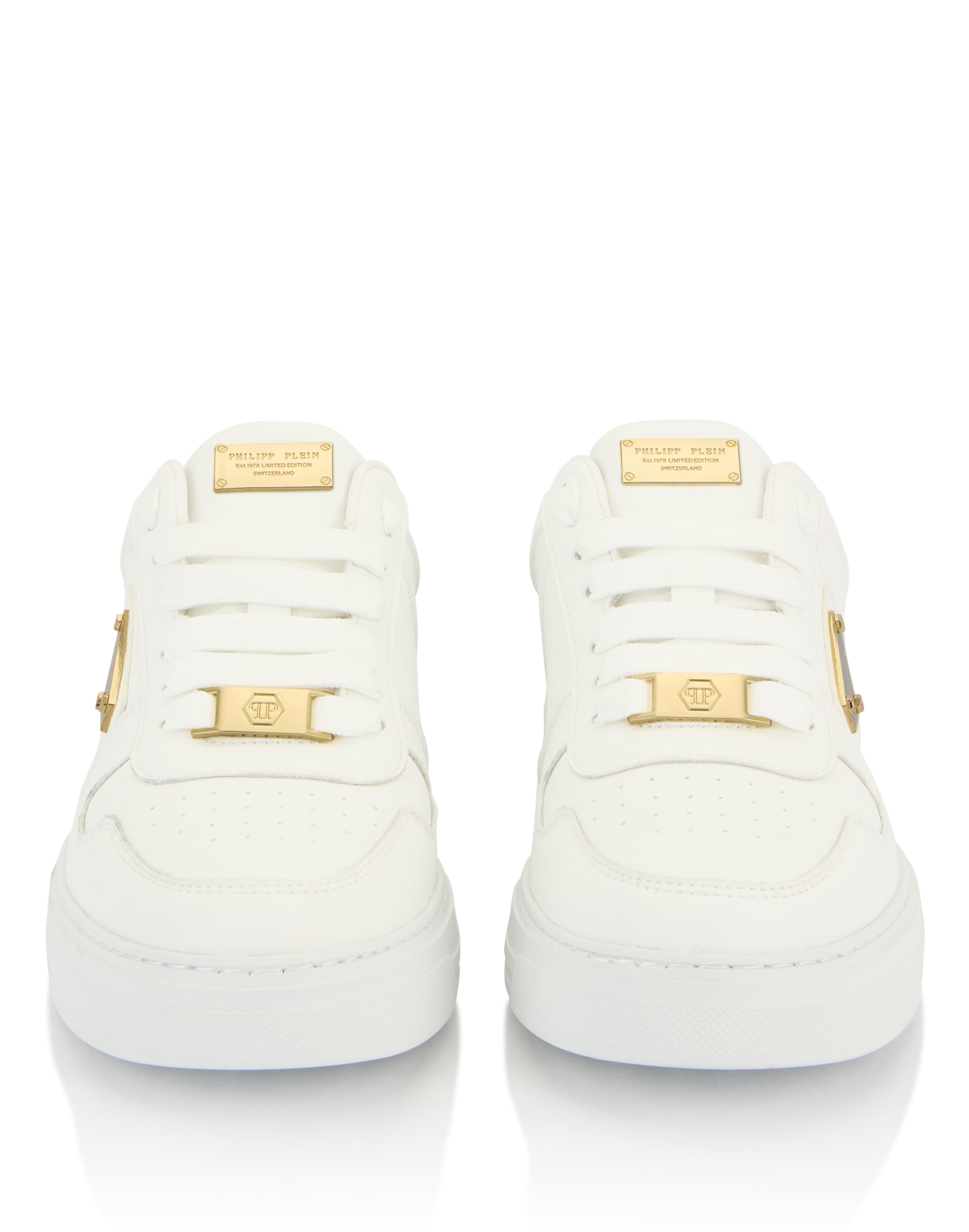 Sneaker bassa di Philipp Plein in bianco