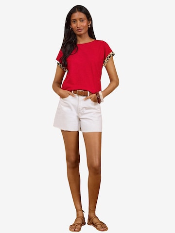 T-shirt love & roses en rouge : devant