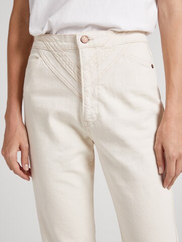 Coupe slim Jean 'BETTY' Pepe Jeans en beige