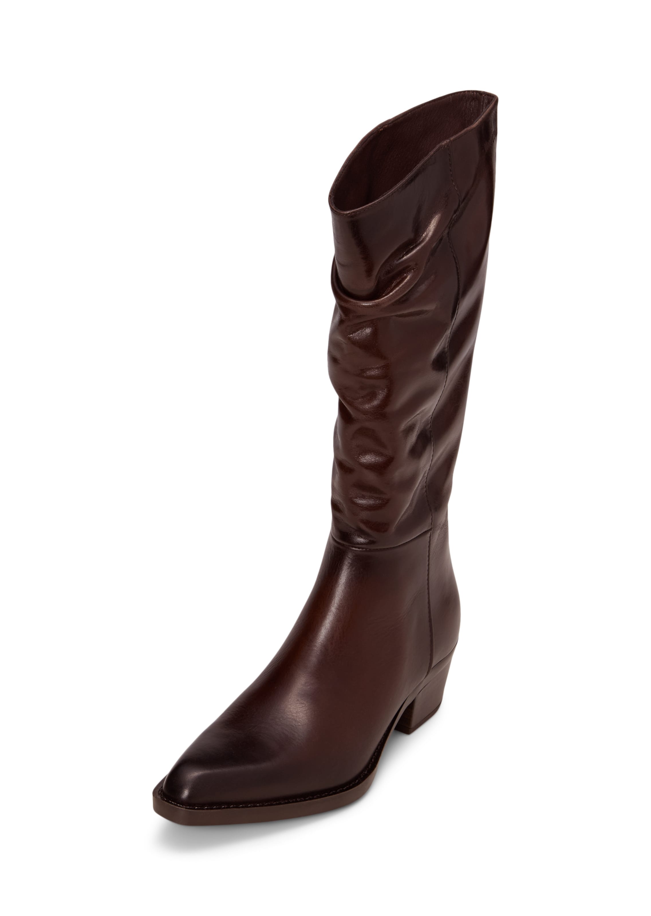 Marc O'Polo Bottes de cowboy en 36 en brun foncé, Vue avec produit