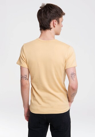 LOGOSHIRT T-Shirt 'Lucky Luke' in Beige