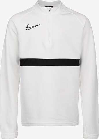 Felpa sportiva 'Academy' di NIKE in bianco: frontale