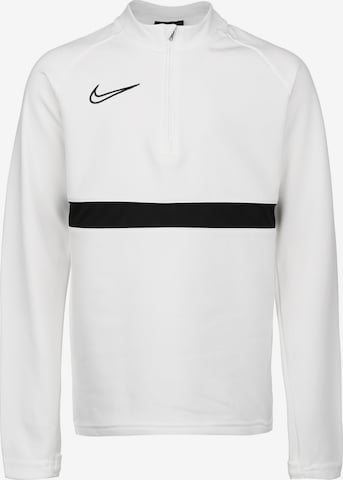 NIKE Athletic Sweatshirt 'Academy' in White: front