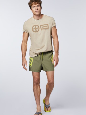 CHIEMSEE Athletic Swim Trunks in Green