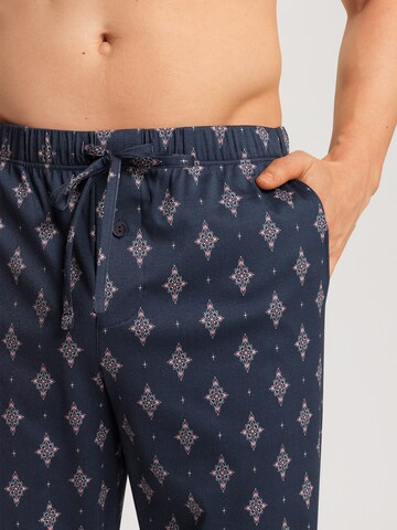 Hanro Pajama pants ' Night & Day ' in Blue