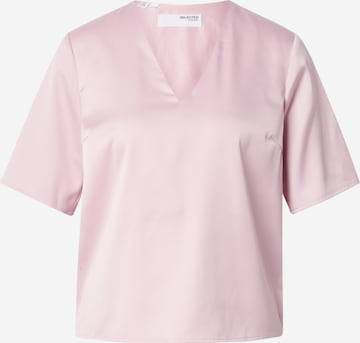 SELECTED Bluse 'SLFLENA' in Pink: Vorderseite