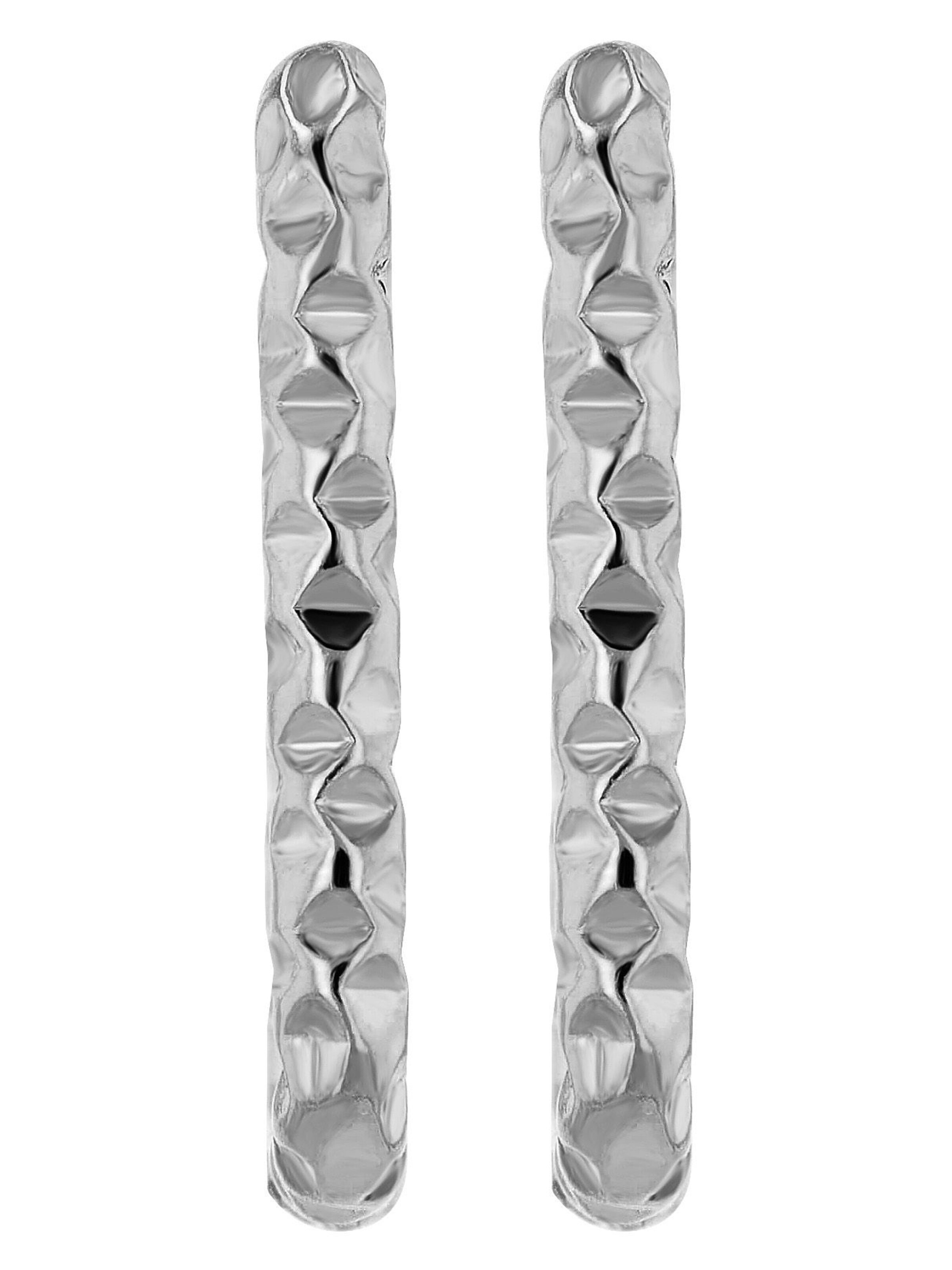 Akzent Ohrringe 'Meliya, hautverträglich'‌‌‌‌‌‌‌‌‌ in Silber: Vorderseite