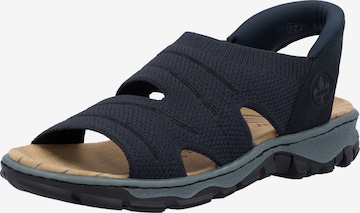 Rieker Trekkingsandale in Blau: Vorderseite
