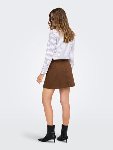 ONLY - Falda 'AMAZING-STINA' en marrón
