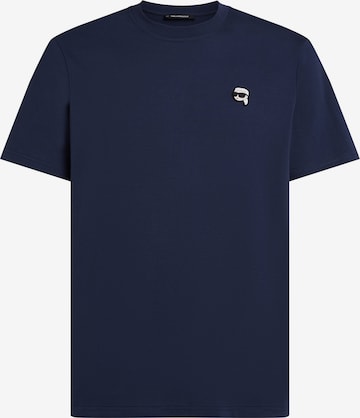 mėlyna Karl Lagerfeld Marškinėliai 'Ikon': priekis