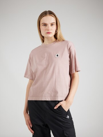 Carhartt WIP T-Shirt 'Nelson' in Pink: Vorderseite
