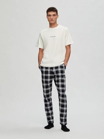 Pyjama long SELECTED HOMME en blanc