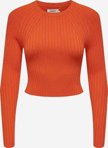 Pull-over 'Meddi' ONLY en orange : devant