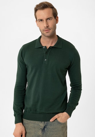Moxx Paris Polo Pullover in Grün: Vorderseite