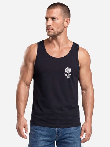 Neverless Shirt 'Graffiti Rose' in Black
