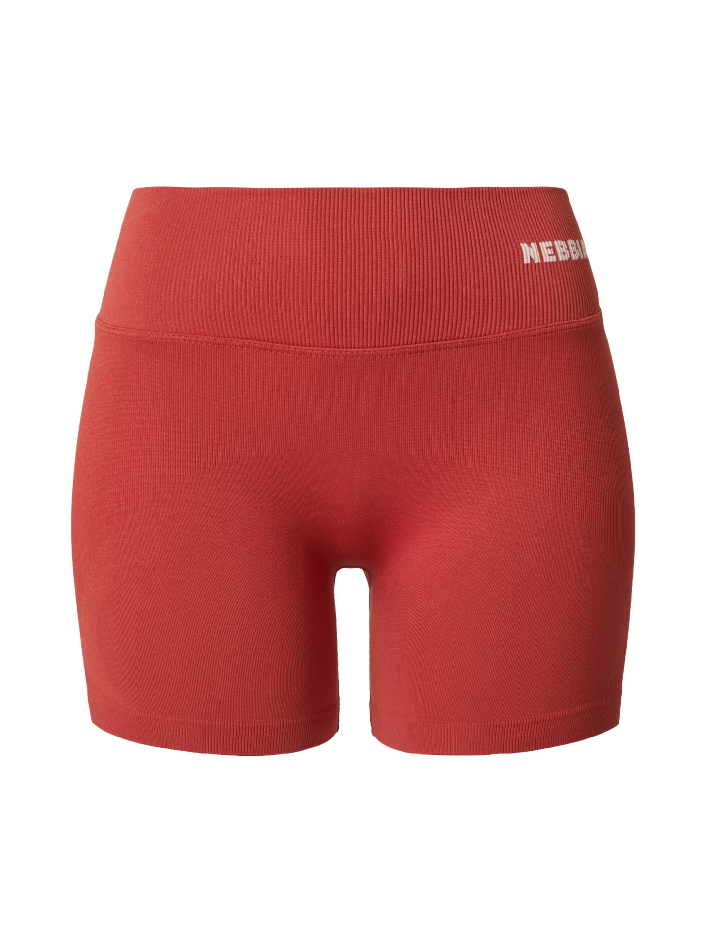 NEBBIA Skinny Sportshorts 'POWER 893' in Rot: Vorderseite