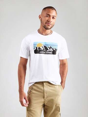 JACK & JONES Póló 'JWHPEAK' - fehér: elől