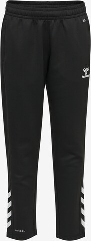 Hummel Slimfit Sportbroek in Zwart: voorkant