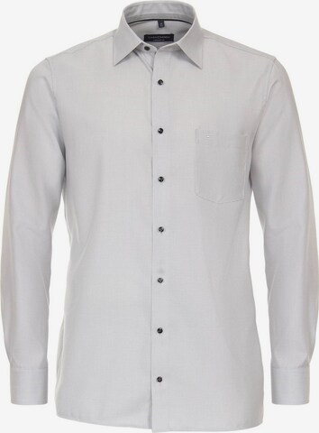 CASAMODA Comfort fit Button Up Shirt in Grey: front