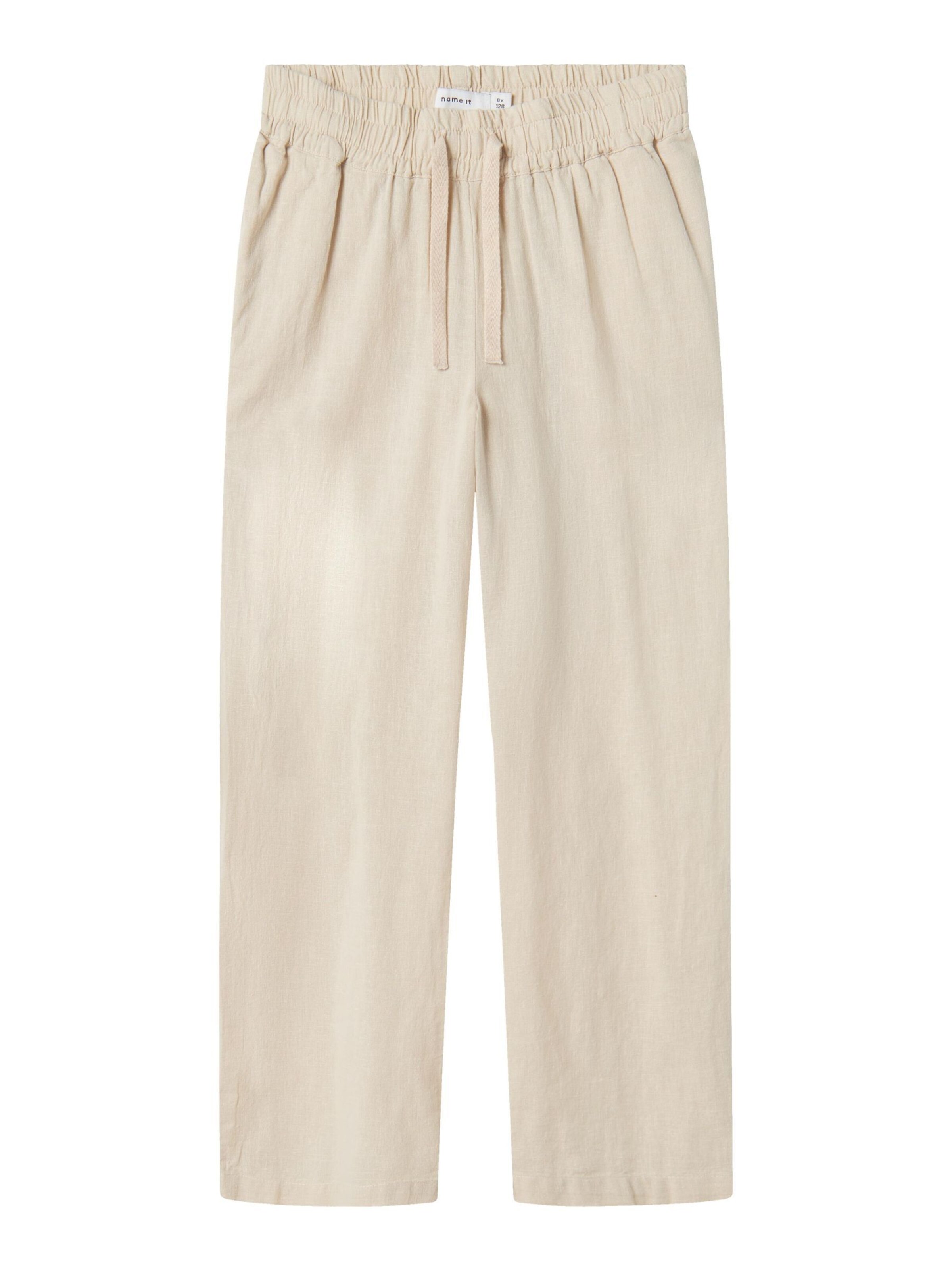 NAME IT regular Bukser 'NKFFalinnen' i beige: forside