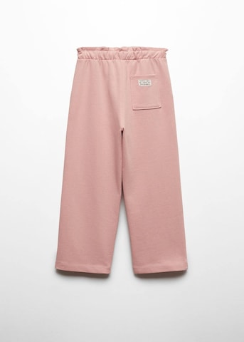 MANGO KIDS Szeroka nogawka Spodnie 'Berlin' w kolorze różowy
