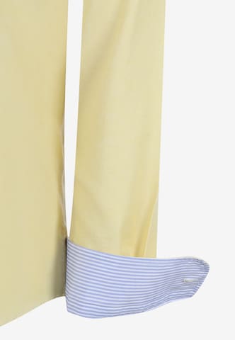 DENIM CULTURE Regular Fit Skjorte 'Henri' i gul