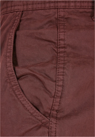 Urban Classics - Tapered Pantalón cargo en rojo